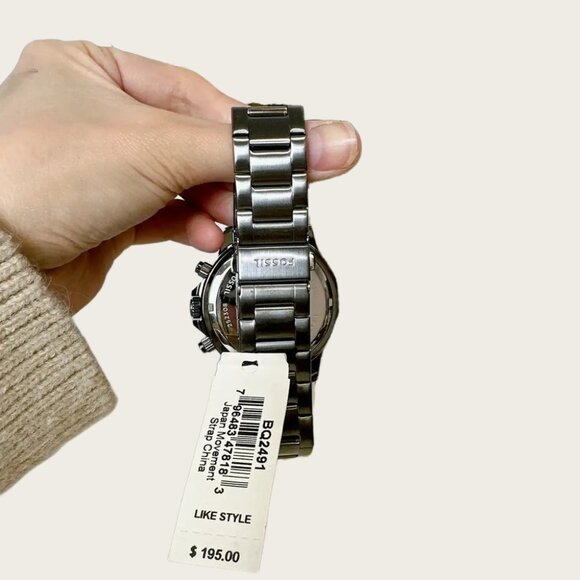 Fossil BQ2491 Bannon Multifunction Smoke Stainless Steel Watch - Picture 4 of 4